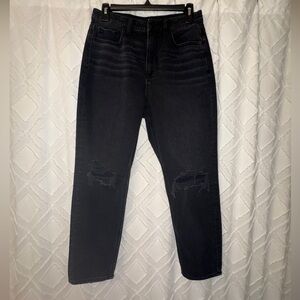 American Eagle Outfitters Women’s High Rise Black Denim Jeans, Size 4 Short